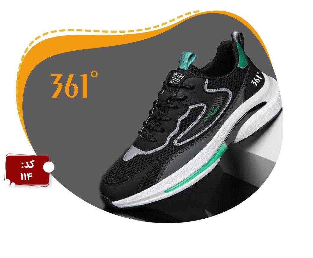 کفش مردانه از برند 361 درجه مناسب برای پیاده روی دویدن و روزمرگی